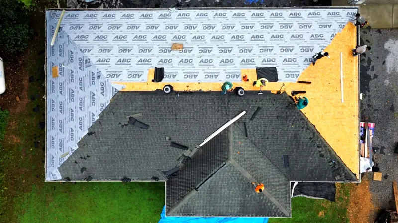 New underlayment and shingles going on